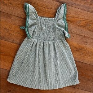 Zara girls seersucker and Rickrack dress! So sweet!